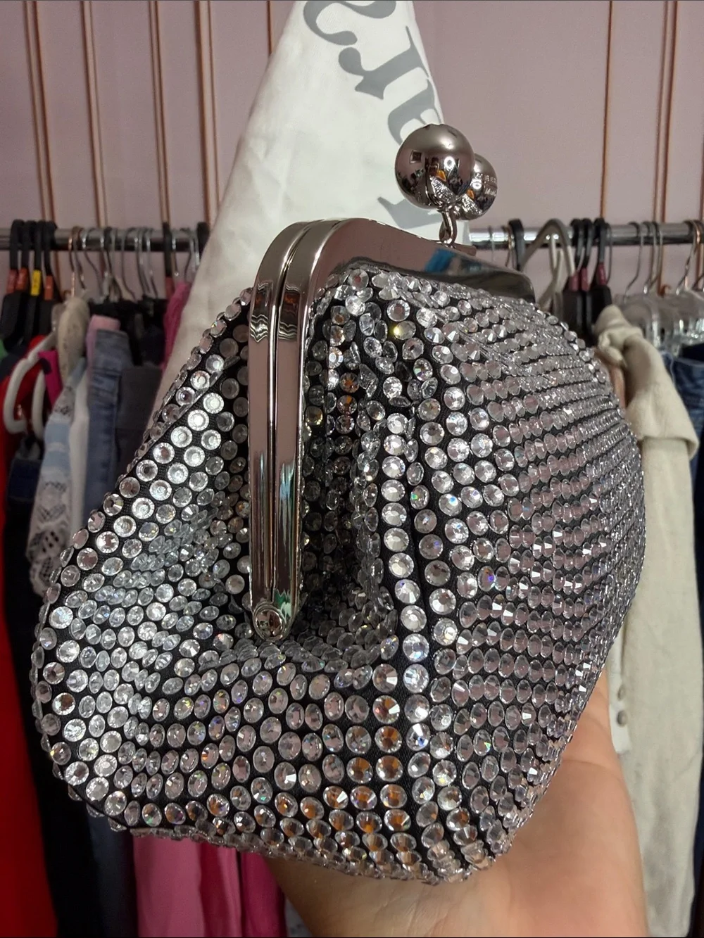 Weekend Max Mara Eliche Small Pasticcino Bag With Crystals